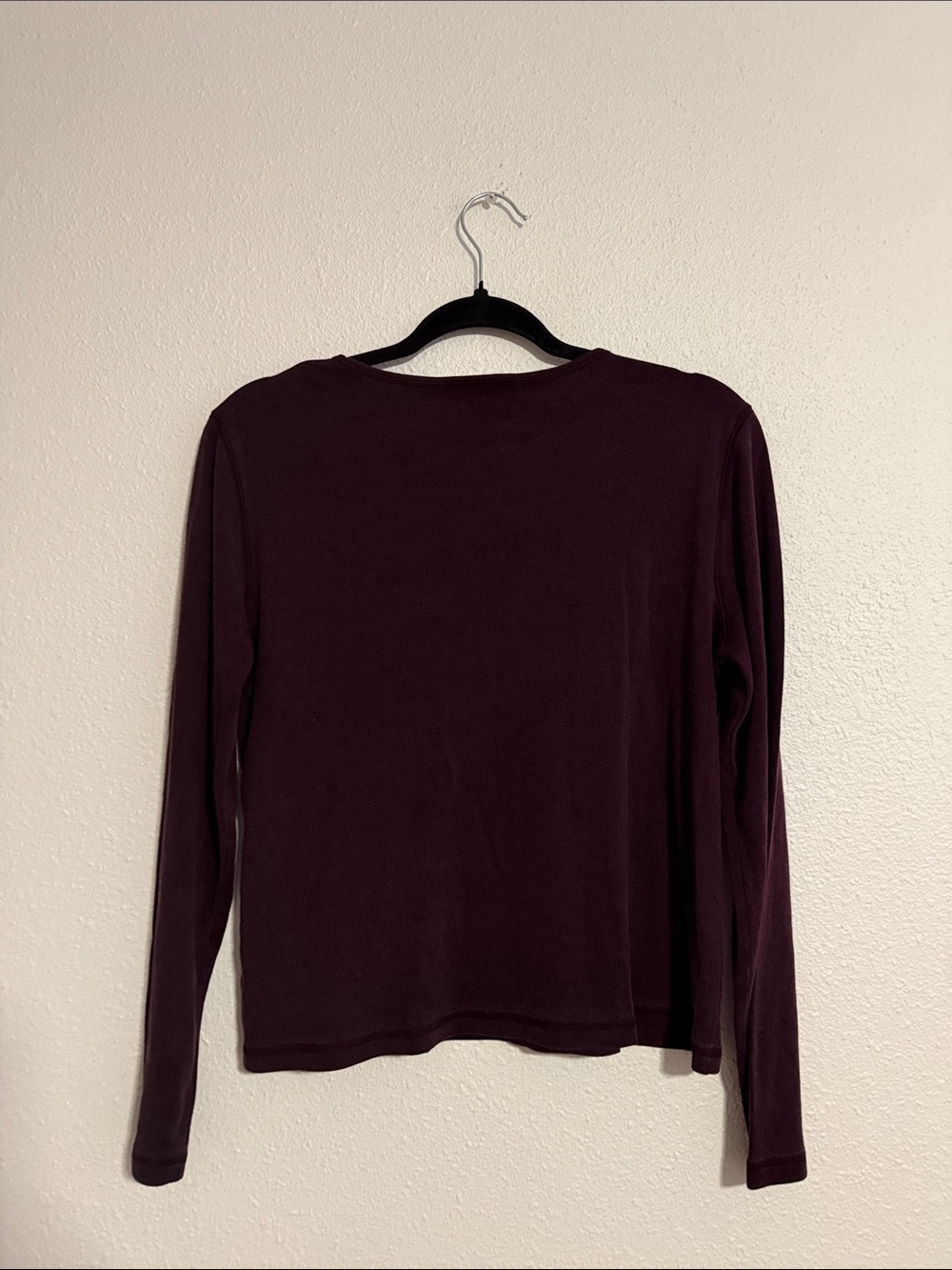 Lauren Ralph Lauren Plum Silk and Wool Long Sleeve - Picture 6 of 6